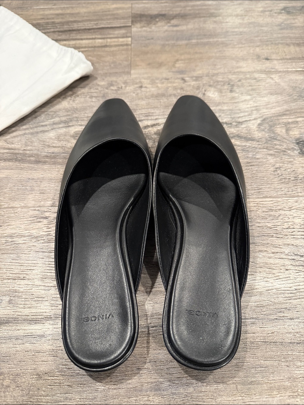 Vince Ana Mules Leather Slip On Shoes Size 38.5 US Women’s 8 - Picture 5 of 15